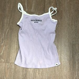 Abercrombie Kids Tank Top Size 5/6 Lilac and white
